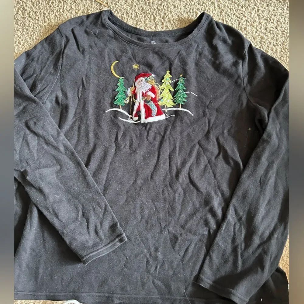 Santa Father Christmas Long Sleeve Tshirt